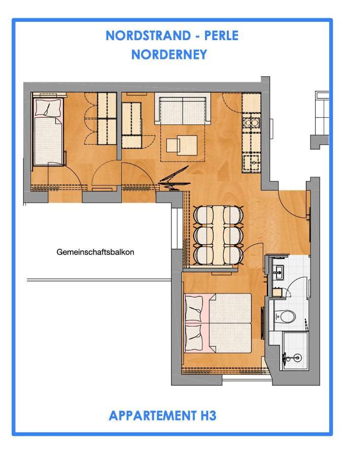 Nordstrandperle Ap H3 Norderney